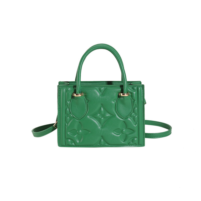New popular small handbags women's trendy style fashionable indentation crossbody bag casual texture trendy bag