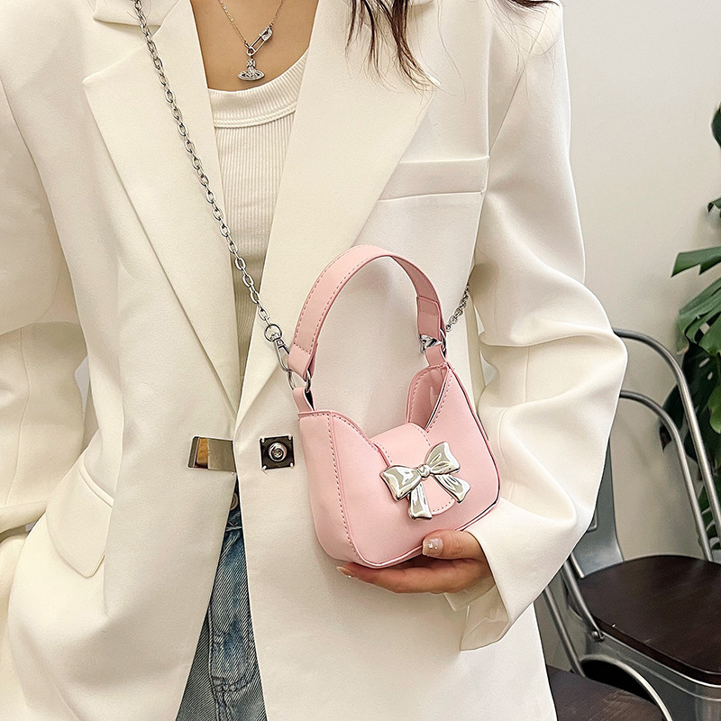 Bow personalized size New Fashion Korean style western style chain crossbody underarm handbags women