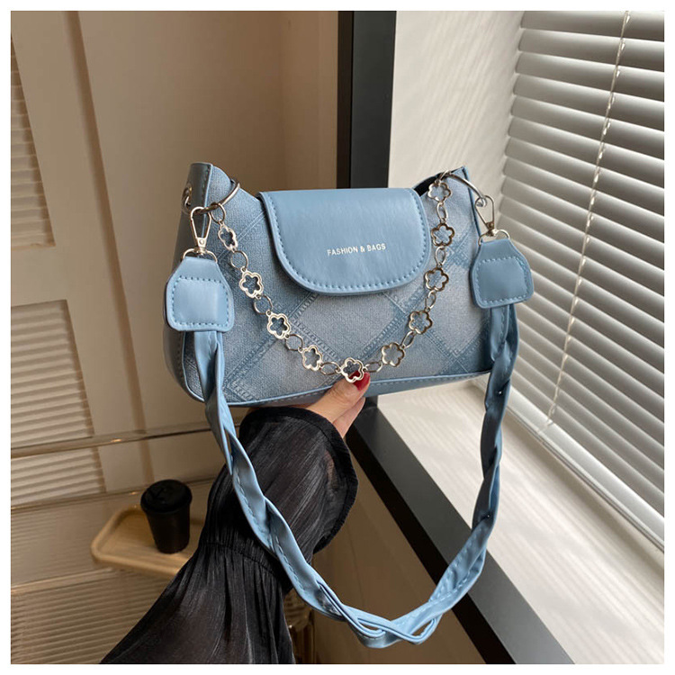 Fall popular stylish simple western style leisure this year new western style shoulder underarm trendy small square women's bag