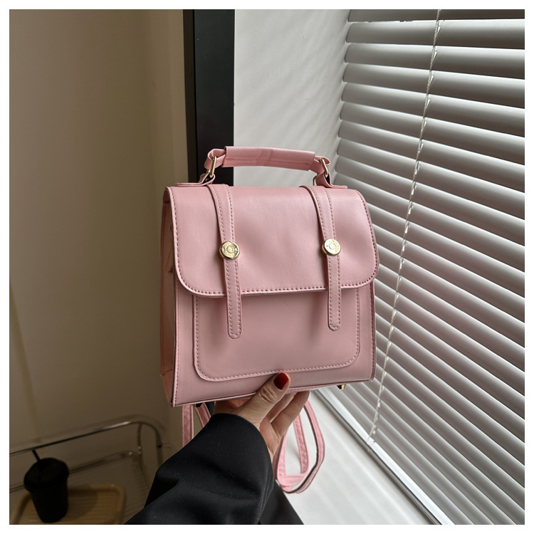 Retro backpack women's summer new fashionable stylish pendant shoulder bag casual simple backpack