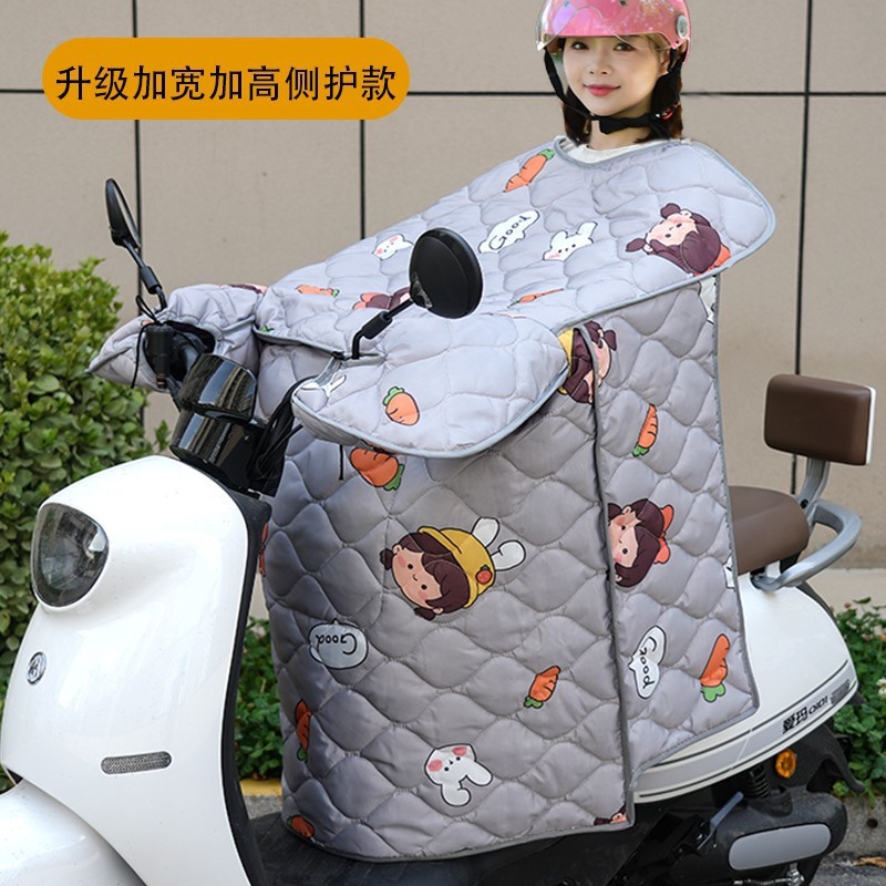 Electric Motorcycle windshield spring and autumn Four Seasons universal waterproof windproof three wheels plus-sized thickened fleece-lined winter warm