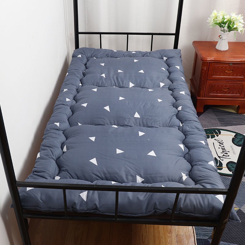 Mattress student female iron bed upper and lower bunk dormitory single double tatami foldable thickened thermal bed cushion