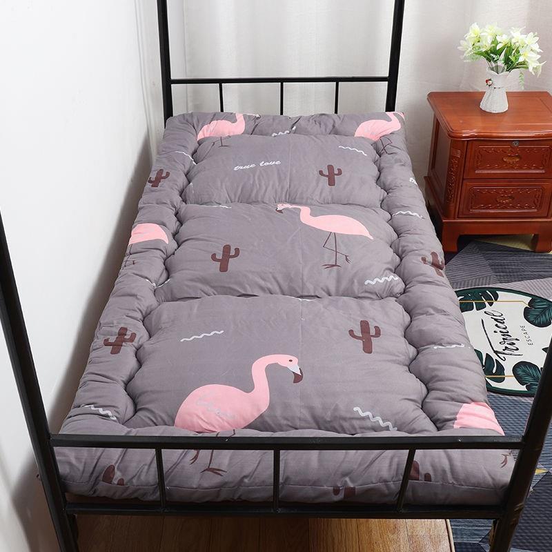 Mattress student female iron bed upper and lower bunk dormitory single double tatami foldable thickened thermal bed cushion