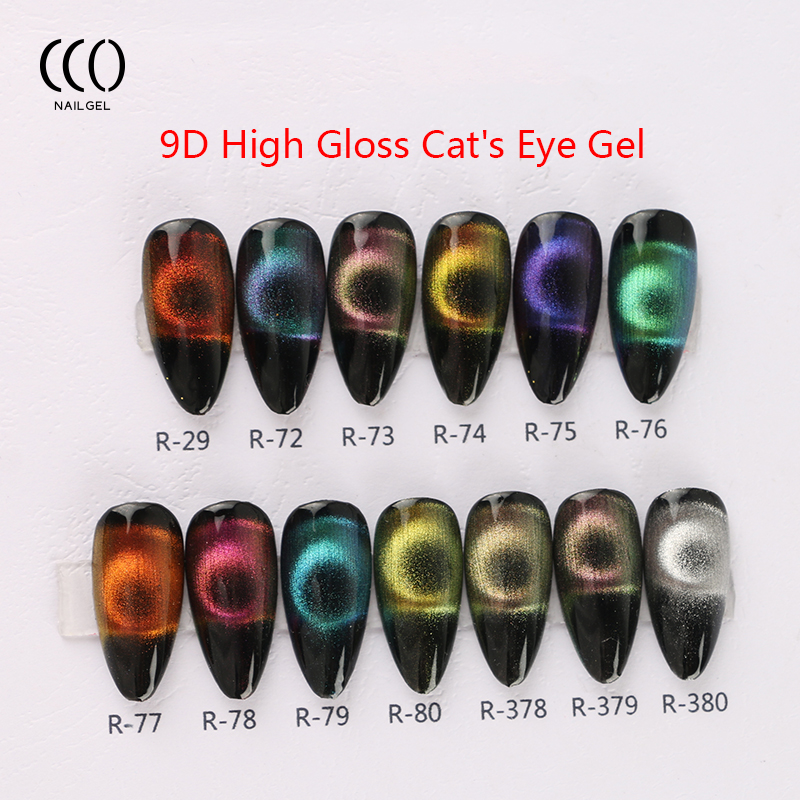 OEM Nail Art Designs 9D Cat Eye Gel Nail Polish