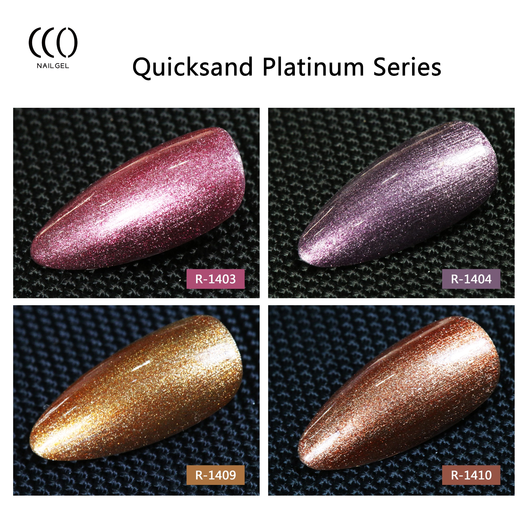 CCO OEM Gel Nail Polish Quicksand Platinum Gel