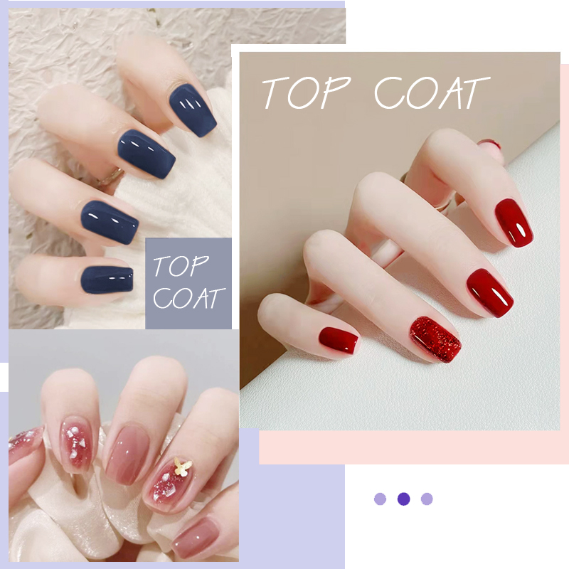 Good Quality Wipe Top coat 7.5ml Top Coat Nail Gel