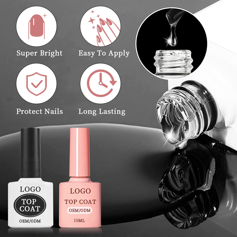 Wipe Nail Top Coat UV LED Top Coat Soak Off Gel Nail