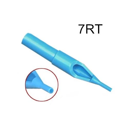 7R- 250pcs Blue Disposable Tattoo Nozzle Tips for Needles