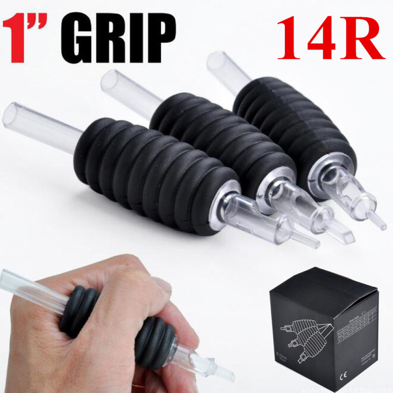 200PCS  14R High Quality Disposable Tattoo Grip Tattoo Tubes