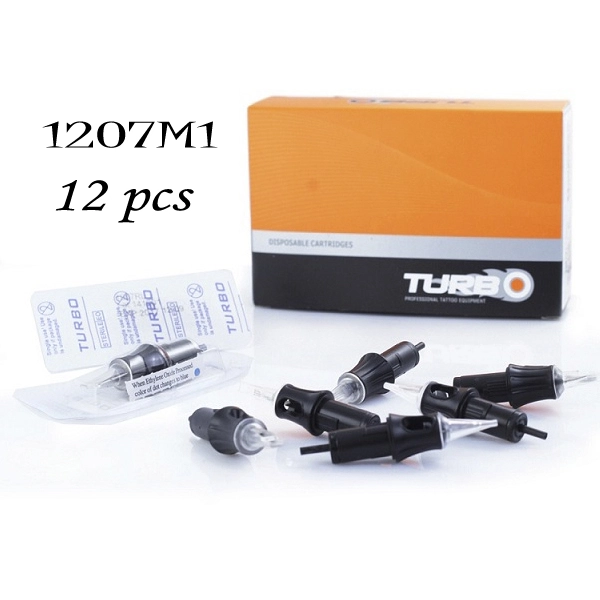 12pcs 1207M1&quot;TURBO&quot; Disposable Cartridges Best Needle For Professional Tattoo Artist