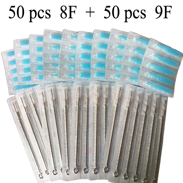 8F Tattoo needles+9F Disposable blueTips