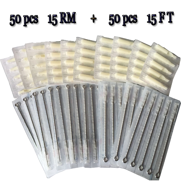 13RM Tattoo needles+ 13FT  Disposable White Tips