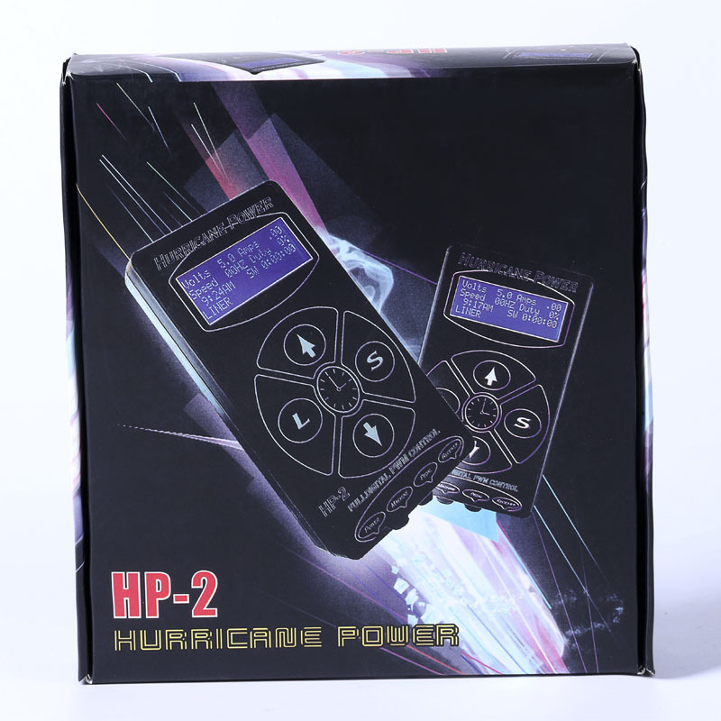 HP-2 Black Hurricane Tattoo Power Supply