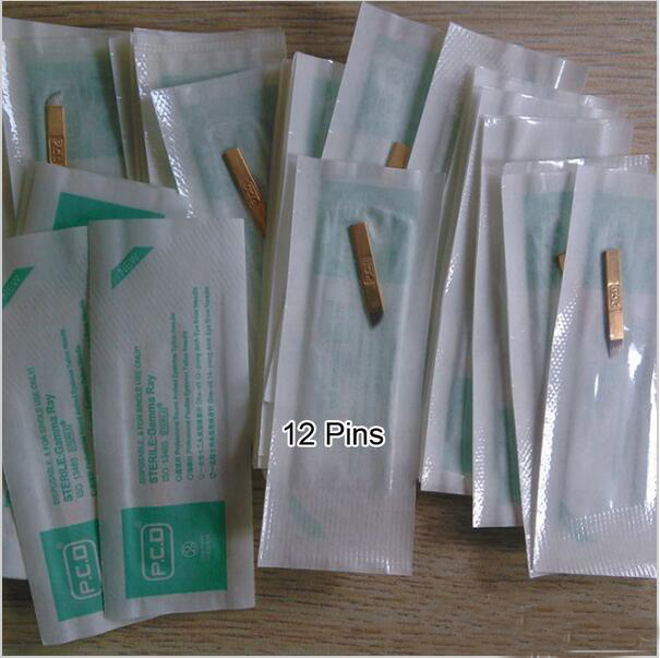 20PCS PCD 12 Pin Permanent Makeup Eyebrow  Needles