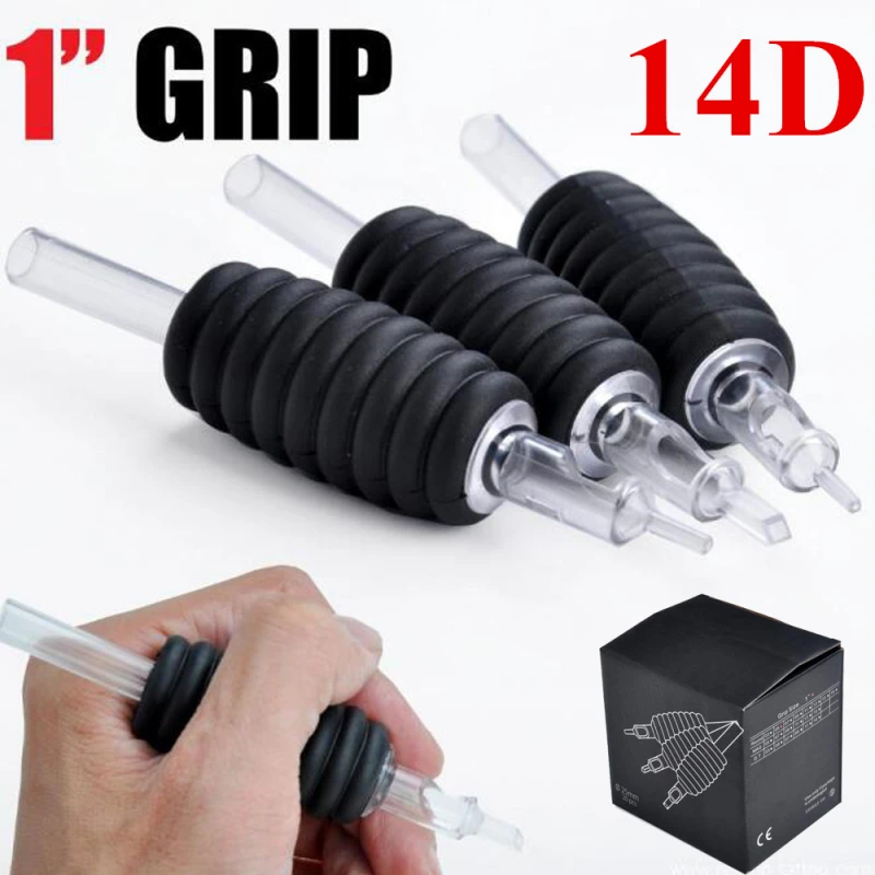 200PCS  14D High Quality Disposable Tattoo Grip Tattoo Tubes