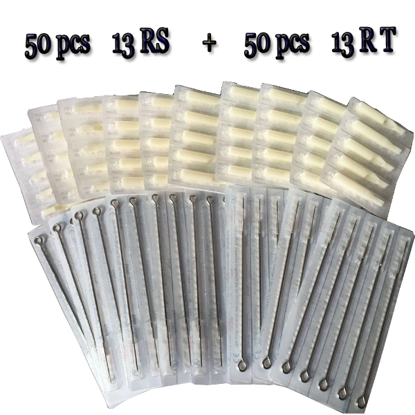 13RS Tattoo needles+ 13RT  Disposable White Tips