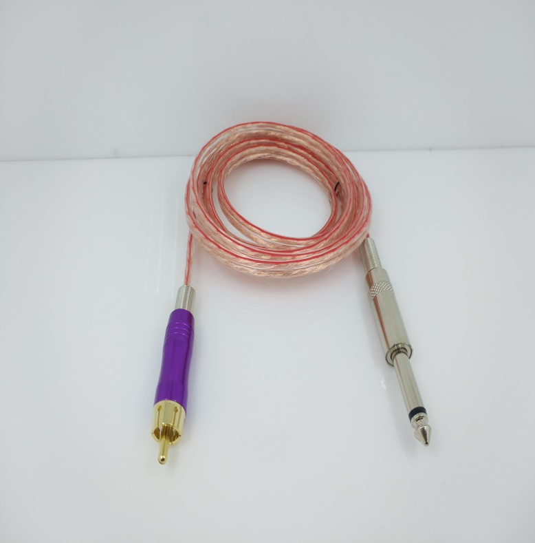 Transparent copper RCA cord 1.8m Purple