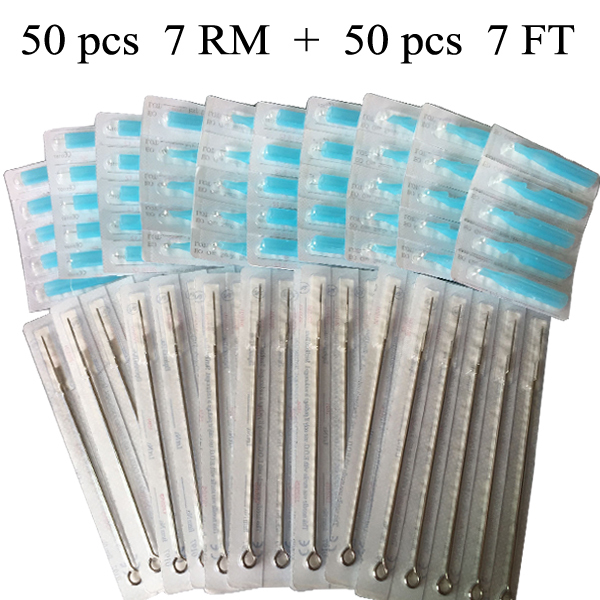 7RM Tattoo needles+7F Disposable blueTips