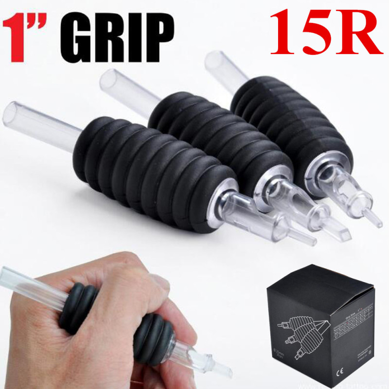 200PCS 15R High Quality Disposable Tattoo Grip Tattoo Tubes