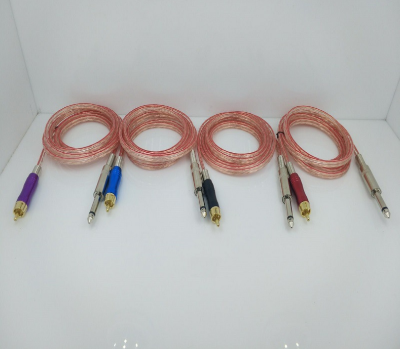 Transparent copper RCA cord 1.8m Purple