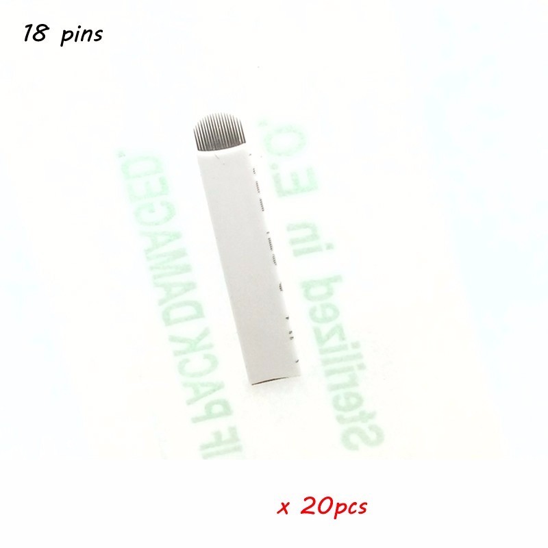 20PCS  permanent makeup blades needles for manual pen 18pins