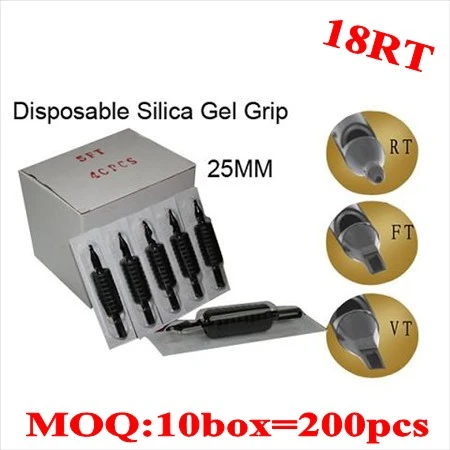 200pcs 18RT Disposable grips without needles 25MM