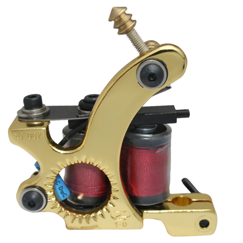 Golden Handmade Carbon Steel Liner Tattoo Machine Gun