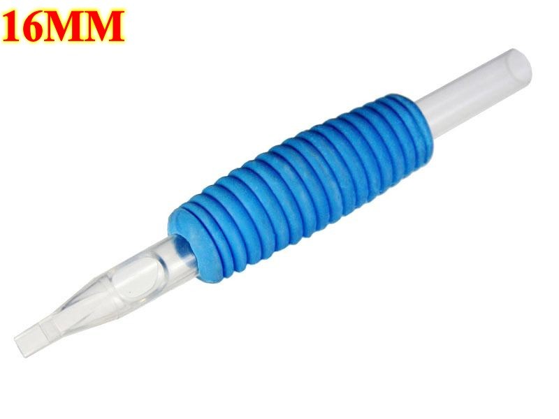1200pcs for free shipping 16MM Blue disposable grips with clear tips