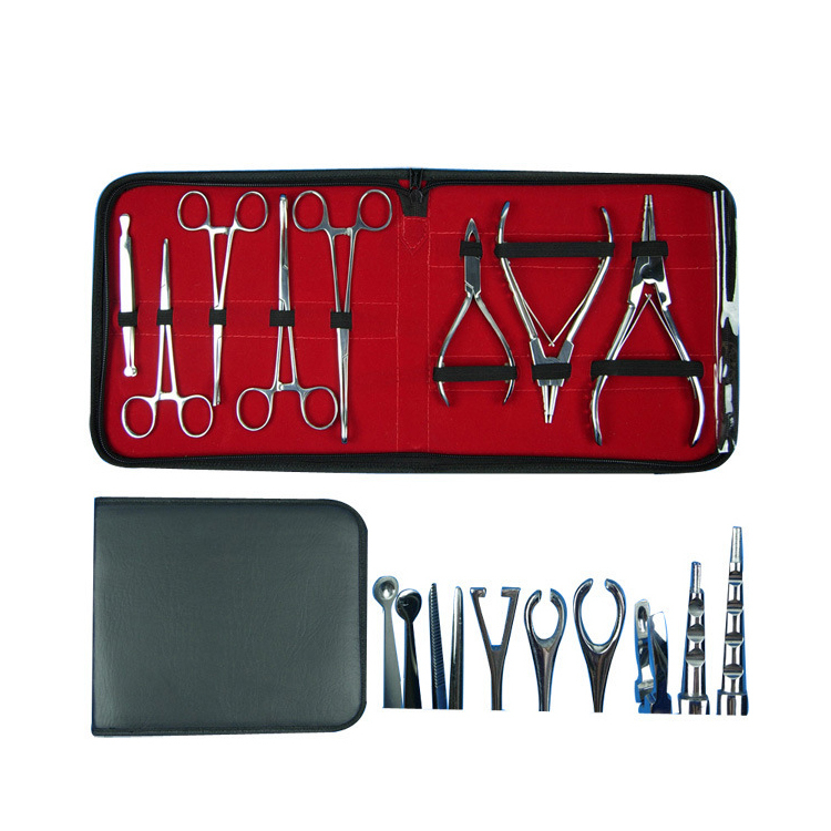 8 pcs Body Piercing Forceps Kit