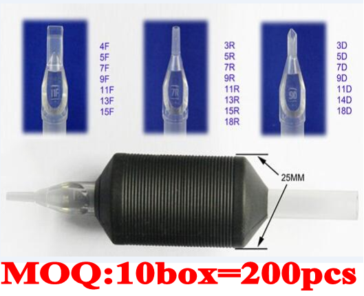 200pcs Ultra Rubber Disposable Tubes 25MM without needles