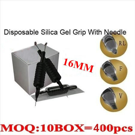 400pcs Disposable grips with needles 16MM