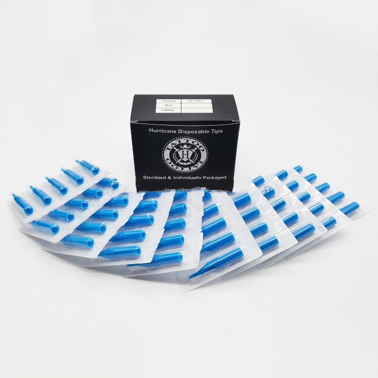 Blue Hurricane Disposable Tips Box of 50PCS