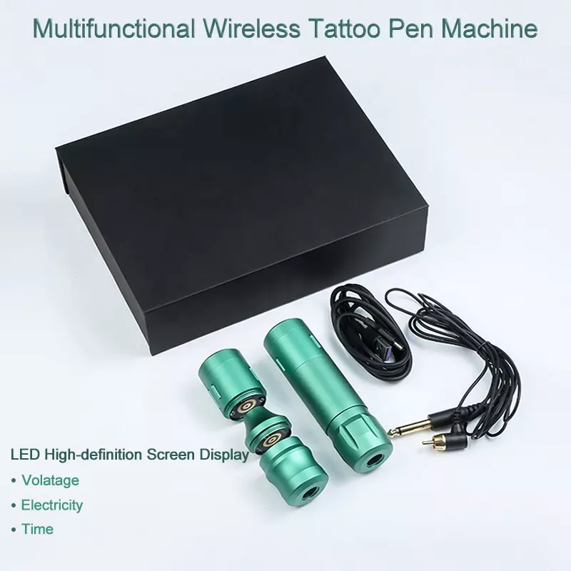Three-purpose multi-function wireless tattoo pen