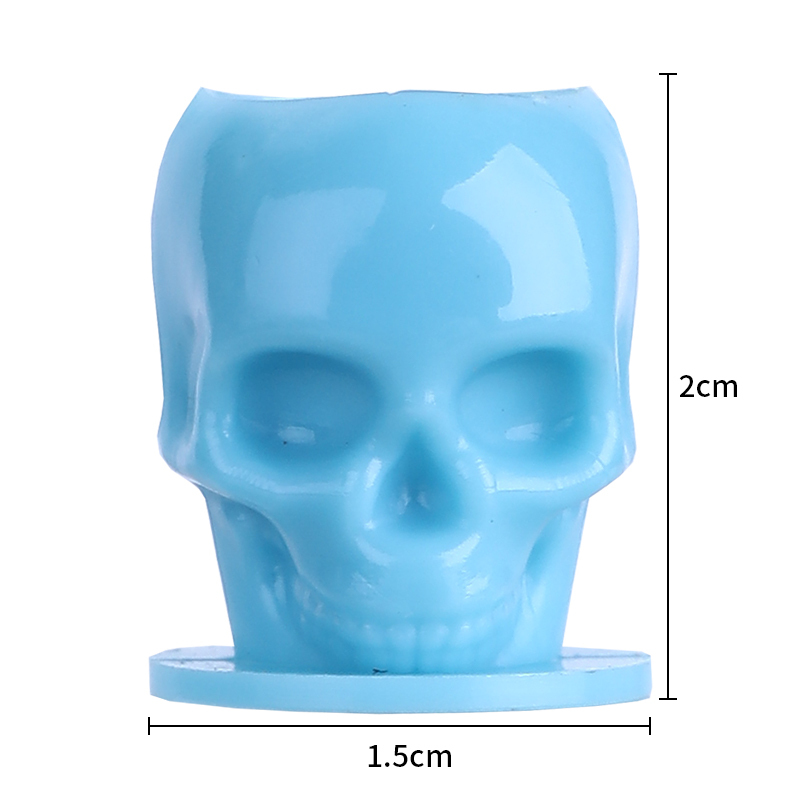 Dispbleosal 200PCS Tattoo Skull Ink Cup Pigment Holder For Permanent Makeup Tattoo