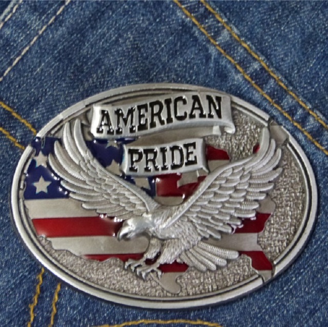 bespoke belt buckle American eagle
