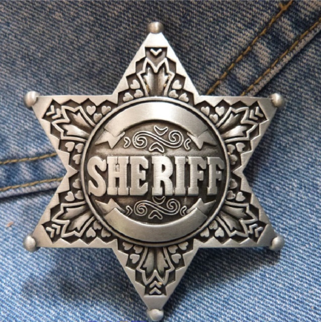 bespoke belt buckle sheriff