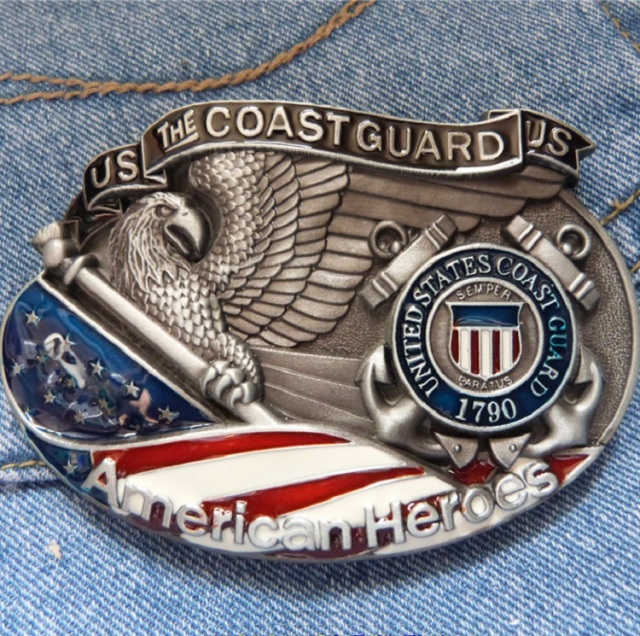 bespoke belt buckle the coast guard