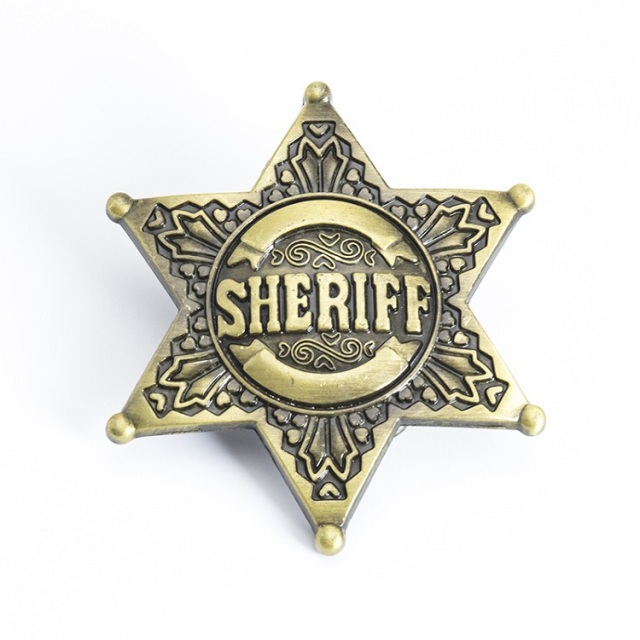bespoke metal sheriff badge
