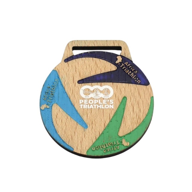 custom colors wooden medals