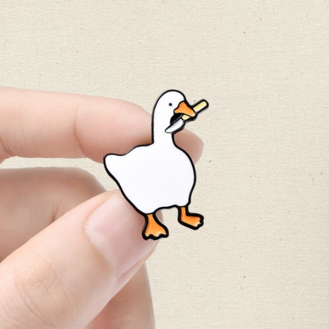 custom lapel pins goose