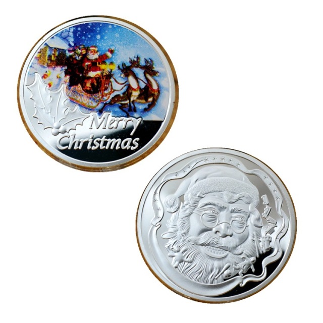 custom UV Christmas coin
