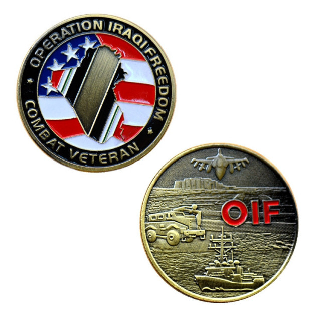 custom combat veteran coin