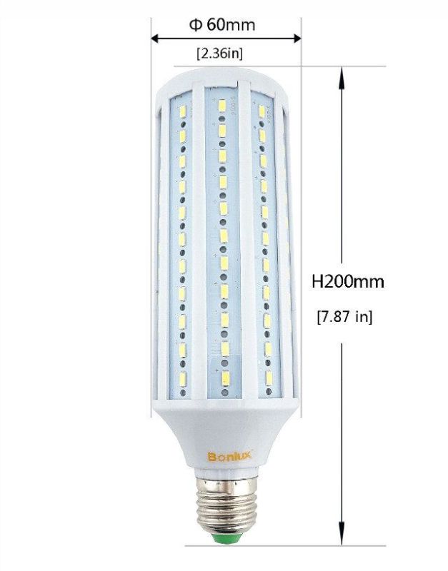 40W LED Studio Light Bulb E26 E27 Medium Screw Base 5500K Standard Color Balanced Full Spectrum Photography Bulb for Video Background Camera Lighting