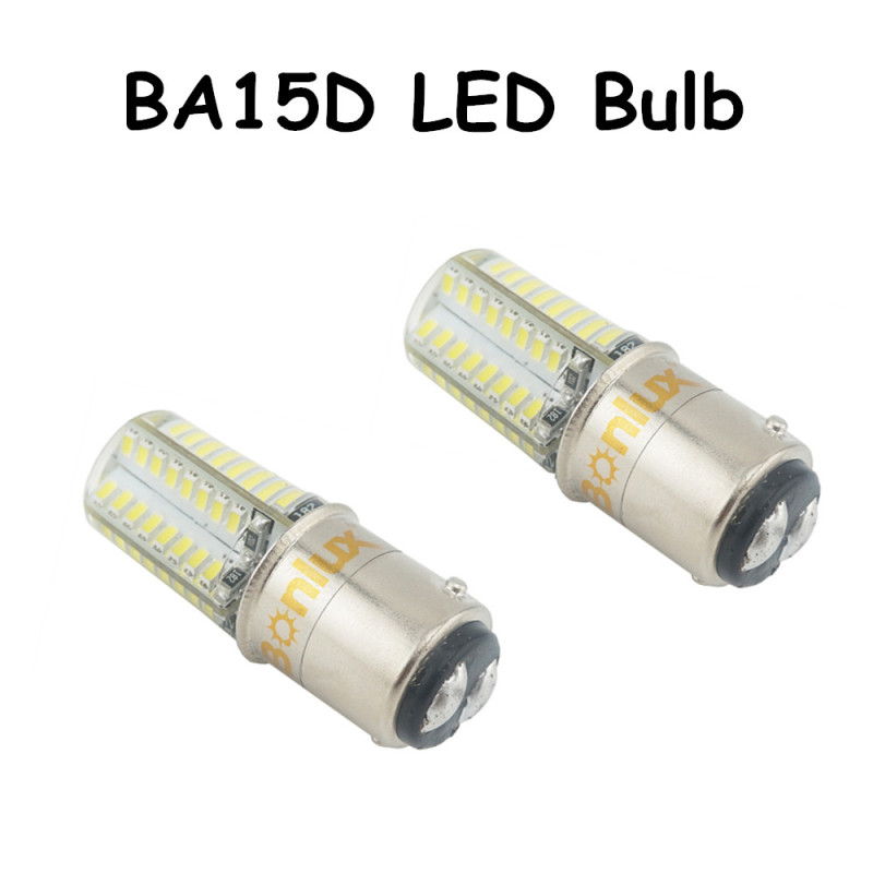 1157 BA15D LED 12V Car Light 3 Watts Silicone Coated Auto LED Car Bulb 10-18V 3014SMD Tail Turn Signal Car Light Lamp-Pack of 2