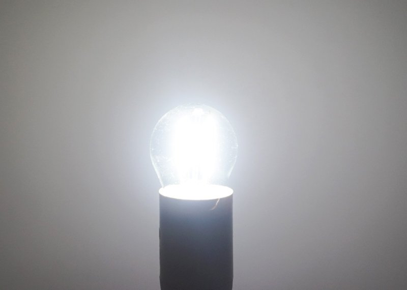 LED G45 Filament Light Bulb 4W B15 Base 220V LED Globe Ball Lamp Replae Vitange Chandelier Celling Fan Halogen Bulb-Pack of 4