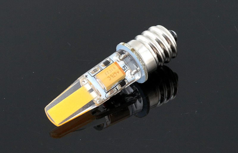 12V E12 LED Light Bulb 2W Omni-directional Candelabra Bulb 200lm E12 Base Bulb Lamp Mini Silicone LED Lights-Pack of 5