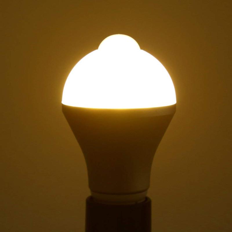 A50 Sensor Lights Bulb Dusk to Dawn LED Light Bulbs Smart Lighting Lamp 5W E17 -Super Bright Motion Activated Led Bulb (2- Pack)