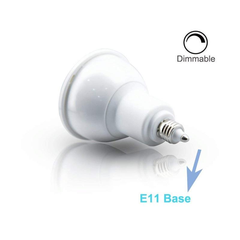 E11 LED Bulb 50W Mini Candelabra Base Halogen Equivalent, 5w LED E11 Dimmable Bulb, 120° Beam Angle E11 Spotlight COB Led Light Bulbs