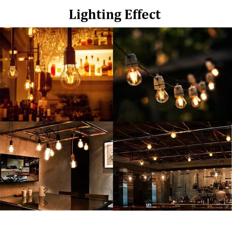 Vintage Filament Bulb E27 4W Edison Bulbs Dimmable 40W Incandescent Bulb Replacement G45 Filament LED Light Globe Bulb Warm White 2700K (4-Pack)