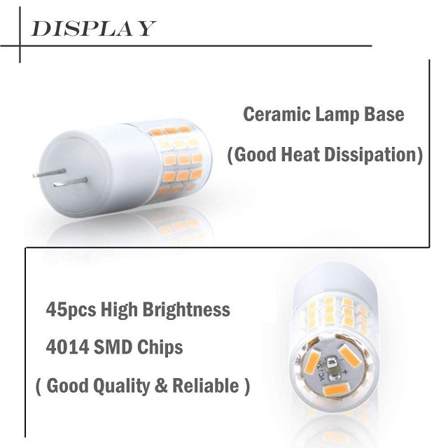 Bonlux 3W G4 LED Light Bulb 12V G4 Bi-pin Base Ceiling Puck Light T3 JC Type 30W Halogen Bulb Equivalent